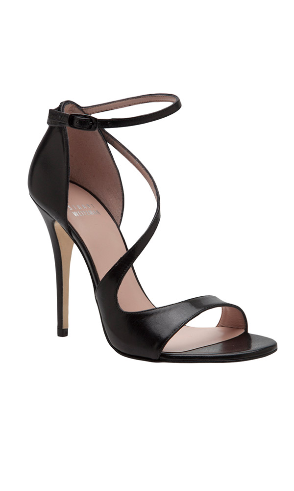 black strappy heel